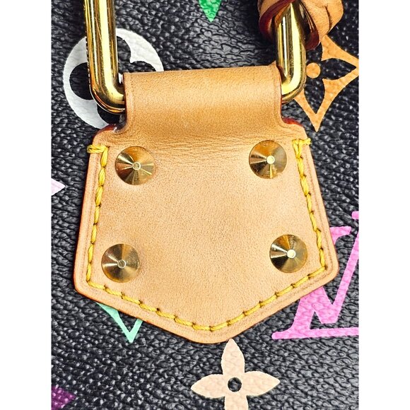 LOUIS VUITTON Multicolor Alma PM LV Murakami Black Monogram Bag Rare 2011 Italy - Picture 10 of 16